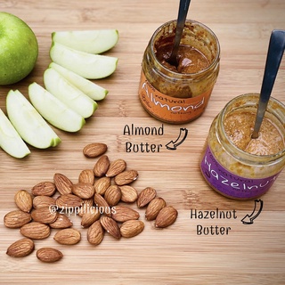 Almond &amp; Hazelnut Butters Healthy Combo - เนยถั่วแพคคู่ อัลมอนด์และเฮเซลนัท No Sugar No Salt No Fillers No Additives