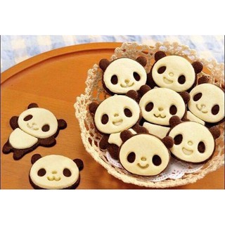 รูปพิมพ์หมีแพนด้า มีความน่ารัก ใน1เซท มี4ชิ้น Panda Cookie Press