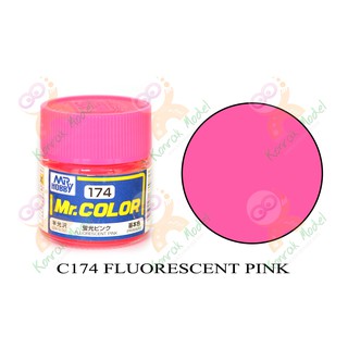 สีสูตรทินเนอร์ Mr.hobby Mr.color C174 Fluorescent Pink Semi Gloss 10ml