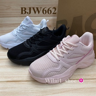 [Baoji ของแท้💯] BJW 662 รองเท้าผ้าใบ  (37-41) สีดำ/ขาว/ชมพู