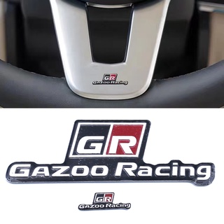 Gr GAZOO สติกเกอร์ตราสัญลักษณ์ 3D สําหรับติดตกแต่งพวงมาลัยรถยนต์ Toyota HV YARiS RZ RC RS Prius GR Lexus Harrier