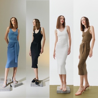 STUDIO UNKNOWN - Midi Dress เดรสผ้านิท