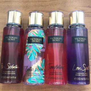 น้ำหอมวิคตอเรีย ซีเครท Victoria’s Secret fragrance mist 250 ml pure seduction exotic bloom temptation love spell USA