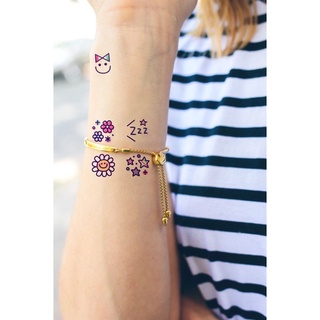 สติกเกอร์ แทททู รอยสัก นำเข้า ลายเล็ก  2 แผ่น 19 ** tattoo sticker กันน้ำ