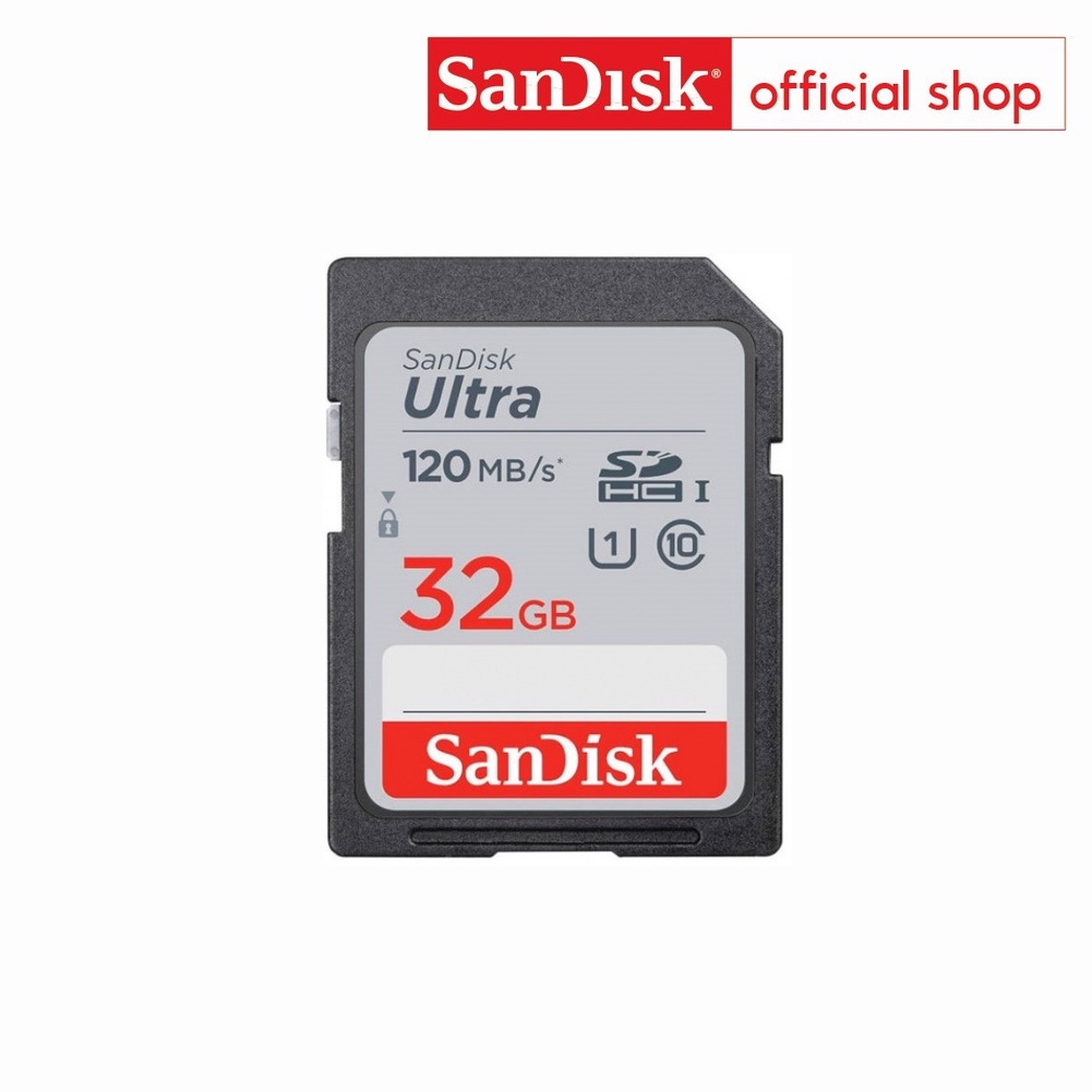 SanDisk Ultra SD Card 32GB Class 10 Speed 120MB/s (SDSDUN4032GGN6IN