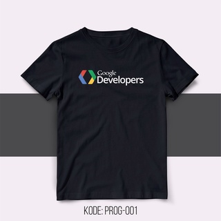 【hot tshirts】เสื้อโปรแกรมเมอร์ - GOOGLE DEVELOPER สําหรับผู้ชาย2022