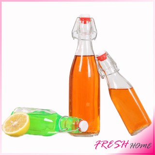 [A649] ขวดแก้วสุญญากาศพร้อมฝา เก็บน้ำ ขอเหลว Sealed glass bottle