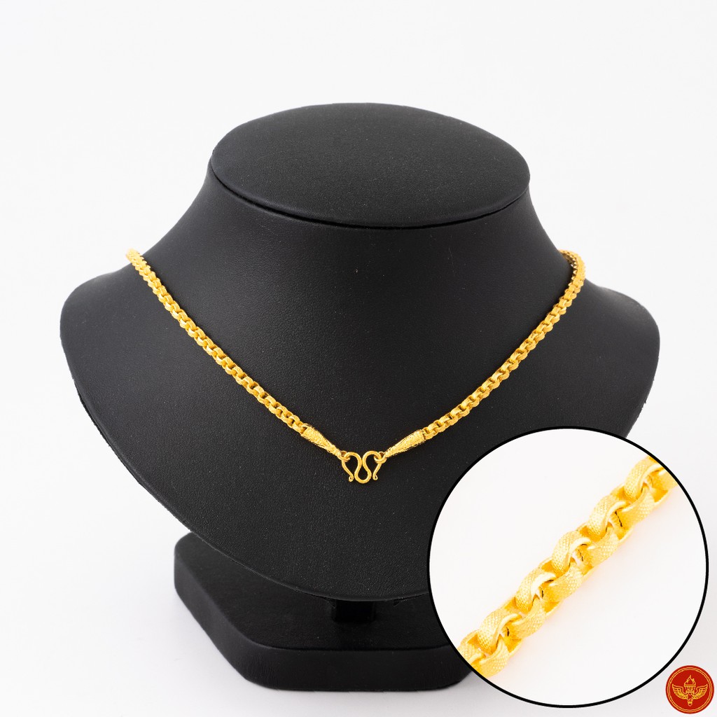 LSW สร้อยคอทองคำแท้ 2 สลึง (7.58 กรัม) ลายทาโร่ ND-3