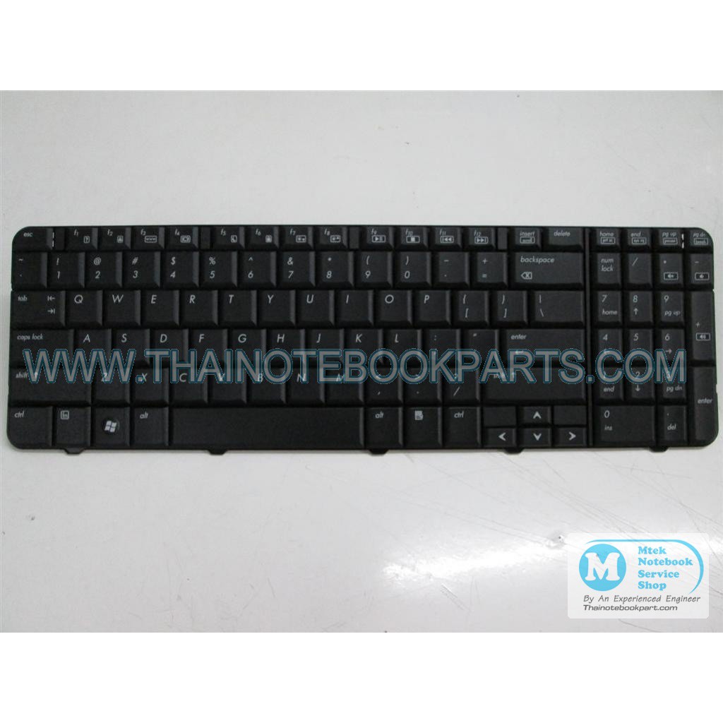 คีย์บอร์ดโน๊ตบุ๊ค HP G60, Compaq CQ60 - 90.4AH07.S01 Notebook Keyboard (สีดำ สินค้าใหม่ แป้นพิมพ์ En