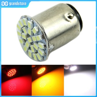 GS ไฟเบรก 12 โวลต์ 1157 BAY 15 D สีขาว 22 SMD LED  สำหรับติดรถยนต์ 1 ชิ้น