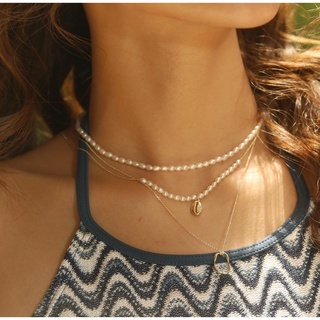 Gails NFK098 Seashell Pearl Necklace