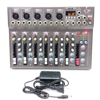 มิกเซอร์ 7 ช่อง Mixer A-ONE F7 A777BT Mixer 7 CH USB ฺBLUETOOTH