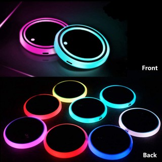 ที่วางแก้ว วางขวด วางแก้วน้ำ แบบมีไฟ LED 7สี สามารถชาร์จได้