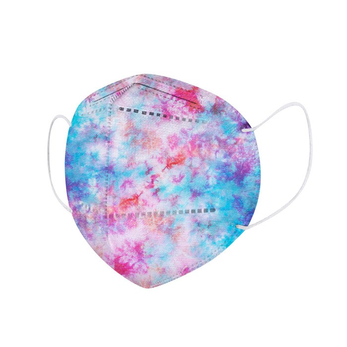 หน้ากากผู้ใหญ่ KN 95 Tie Dye Motif 6 - เดี่ยว