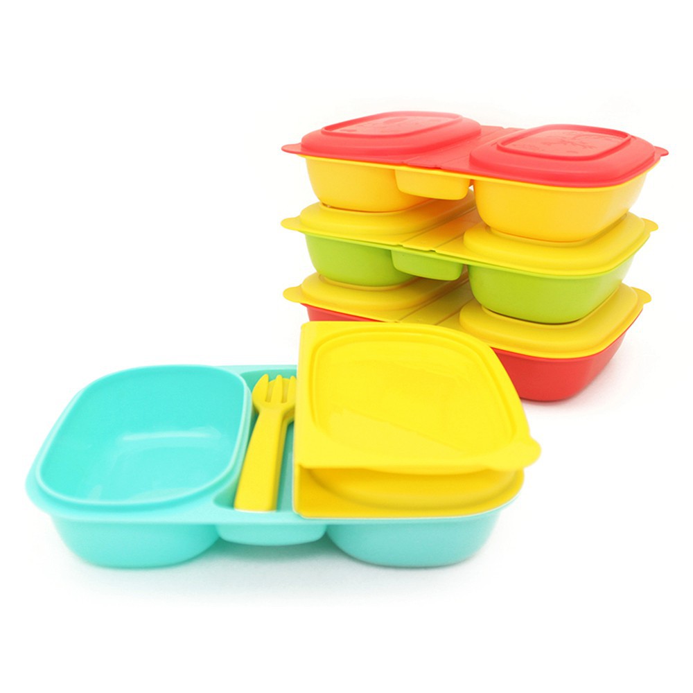 Baby Beyond - BB 1009 กล่องเบนโตะคู่พร้อมส้อมและช้อน