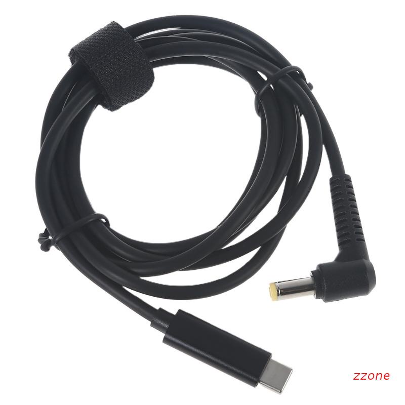 สายชาร์จเคเบิ้ล Usb-C Type-C To Dc 5.5X2.5มม. อุปกรณ์ชาร์จ Pd 65W