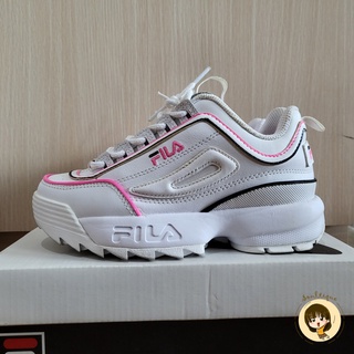 รองเท้าผ้าใบ Fila รองเท้าผ้าใบผู้หญิง สีขาว เบอร์ 36