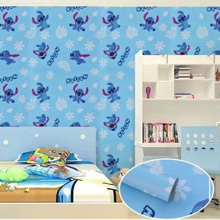 (ส่งด่วนฟรี 24 ชม) Wall Kip วอลเปเปอร์ สติช ติดผนัง สติ๊กเกอร์ มีกาวในตัว ติดเองได้