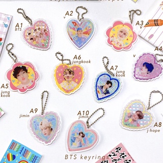 💜 BTS KEYRING 💜A พวงกุญแจ อะคริลิค พร้อมส่ง ห่วงไข่ปลา bts world บังทัน บีทีเอส bangtan