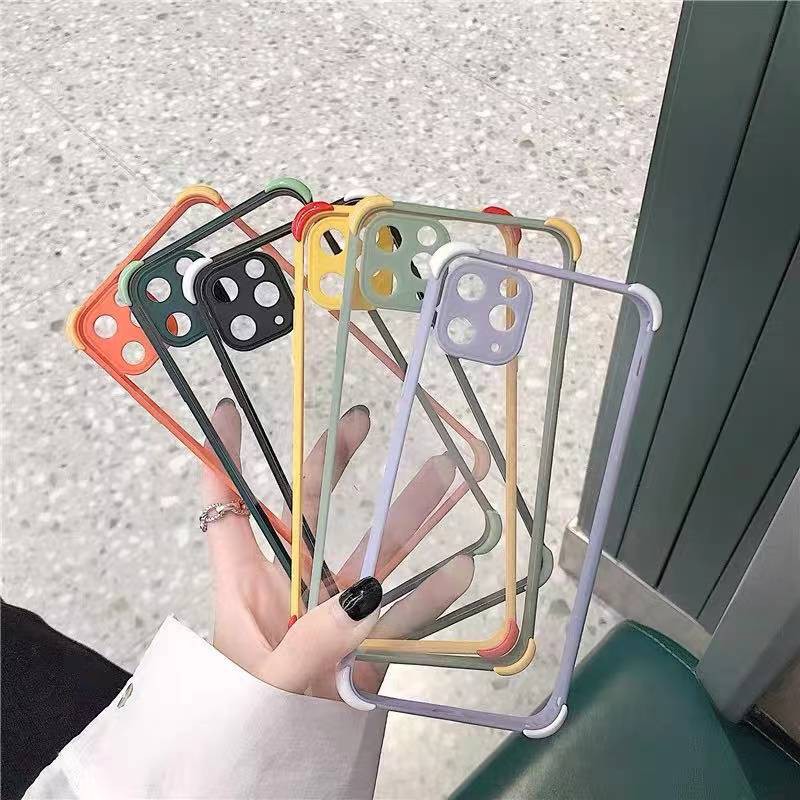 CUCI STOCK CASE Anti-Fall กล้องสําหรับ IPHONE 6 7 8 SE 6P 7P 8P X XS XR XS MAX 11 11PRO MAX 12 MINI 