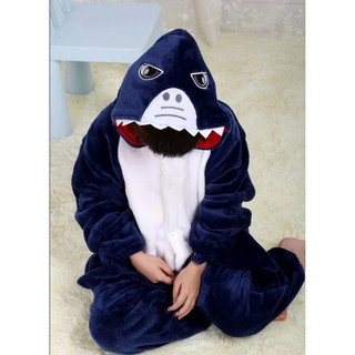 [มี COD] ชุดนอนมาสคอต เด็ก ฉลาม (shark)