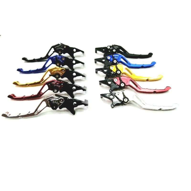 Merah HITAM มือเบรค Honda Vario 160 CBS ABS ADV 150 PCX 160 PCX 150 ขวาซ้ายการตั้งค่าสีดําสีแดงเงินทอง