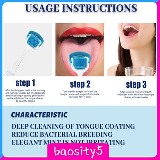 Tongue Cleansing Gel &amp; Tongue Scraper Fight Bad Breath Odor Eliminator