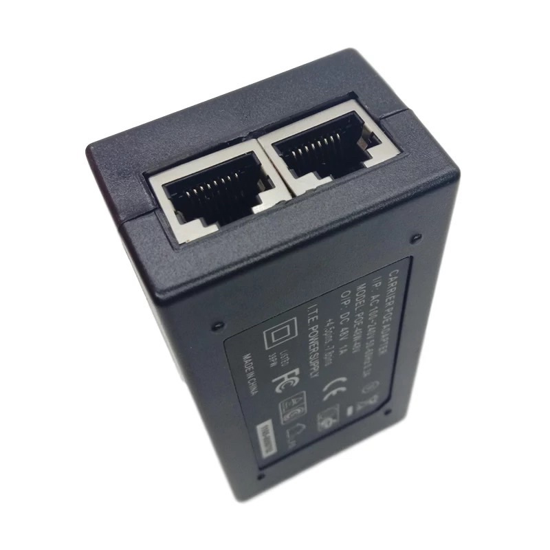 AC DC PoEอะแดปเตอร์จ่ายไฟ 24V 48 V 0.5A 1Aกล้องวงจรปิดActive PoE Injector Ethernet 12 24 48 โวลต์ 1A 500mAสำหรับกล้องIP