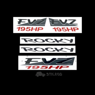 สติ๊กเกอร์ FVZ 195HP ของ ISUZU ROCKY อีซูซุ ร็อคกี้ ขายเป็นชุด STICKER