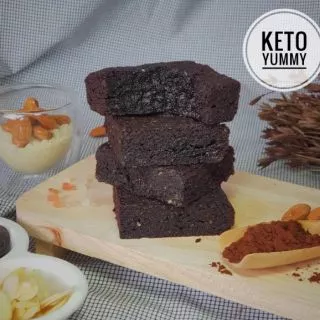 บราวนี่ ขนมคีโต 100000% Brownie Keto เบาหวาน,เด็กแพ้กลูเตน ทานได้