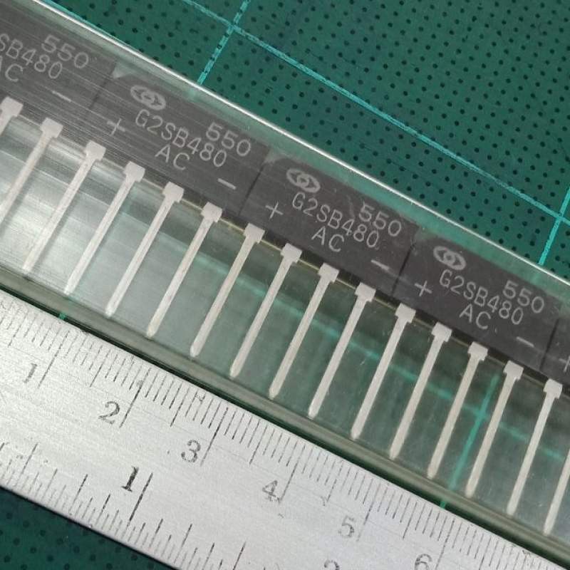 (ใส่โค้ดPEPE333 ลดเพิ่ม 15%)G2SB480 บริด ไดโอต 4 A 800V ยี่ห้อGULF SEMI/USAแท้-ใหม่ต้นฉบับคุณภาพเต็ม