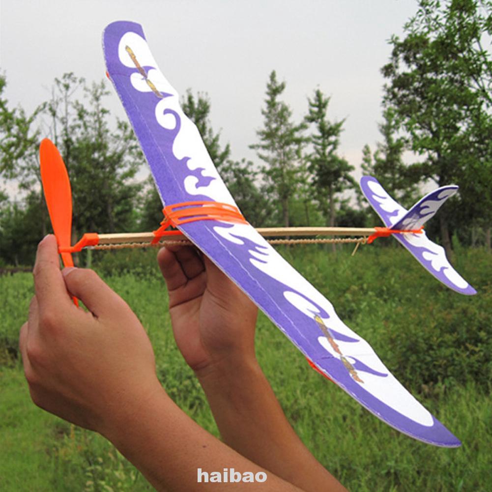 Aircraft Model Rubber Band Powered Children Educational Toys - haibao1 ...