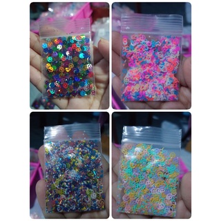 กลิตเตอร์หน้ายิ้ม กลิตเตอร์แต่งเล็บ ถุงละ10บาททุกแบบ