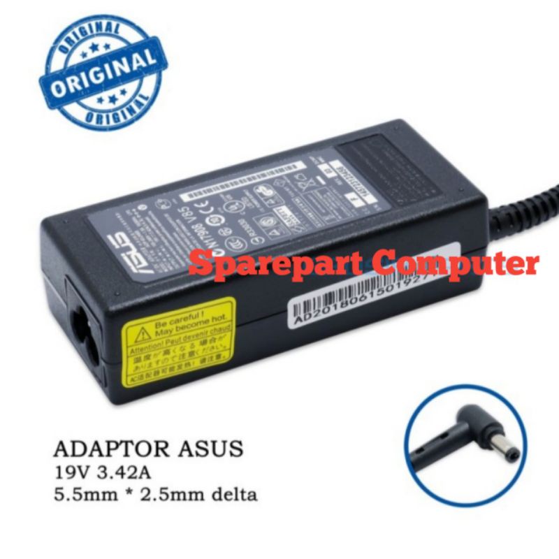 อะแดปเตอร์ชาร์จ ASUS K45 K45D K45DE K45DR K45A X45VD X45C ดั้งเดิม