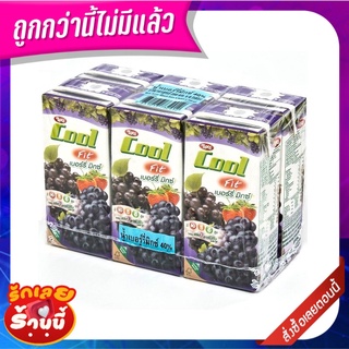 ทิปโก้ คูลฟิต เบอร์รี่มิกซ์40% 200 มล. แพ็ค 6 กล่อง Tipco Cool Berry Mix 40% 200 ml x 6