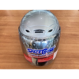 หมวกกันน็อคเต็มใบ Space Crown สีบรอนด์ (ปรอทเงิน) มอก.