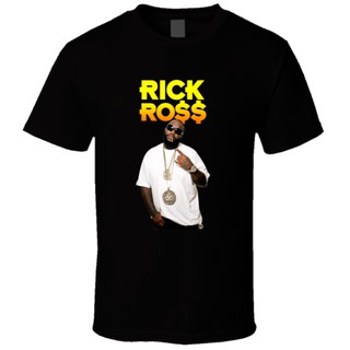 เสื้อยืดผู้ พร้อมส่ง เสื้อยืด ผ้าฝ้าย พิมพ์ลาย Rick Ross 2 หลากสี สําหรับผู้ชาย S-5XL