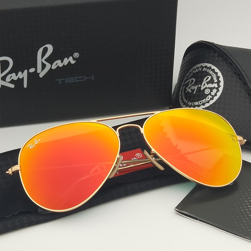 พร้อมส่ง ของแท้ Ray-Ban Aviator แว่นตากันแดด RB3025 3026 สําหรับผู้หญิง