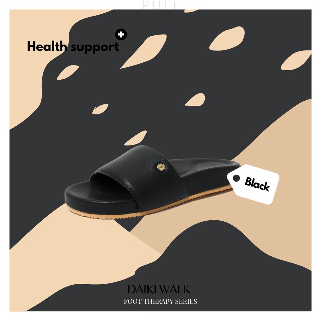PUFFSHOES.OFFICIAL : DAIKI WALK Foot Therapy Series Black