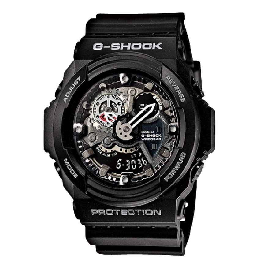 Casio G-Shock นาฬิกาข้อมือผู้ชาย สายเรซิ่น รุ่น GA-300-1 - Black