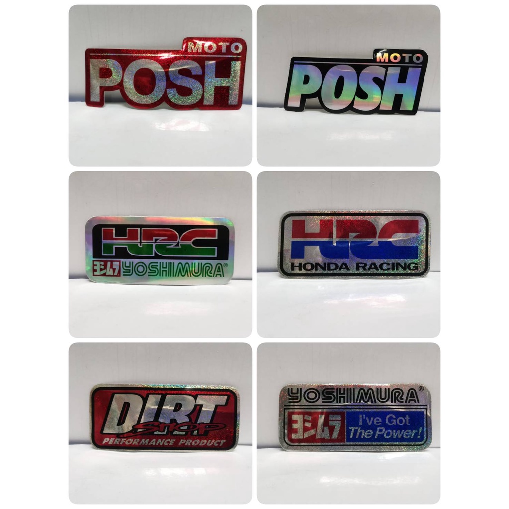 สติ๊กเกอร์ ชุดแต่งรถ MOTO POSH HRC YOSHIMURA DIRT SHOP HRC HONDA RACING sticker ติดรถ แต่งรถ สวย