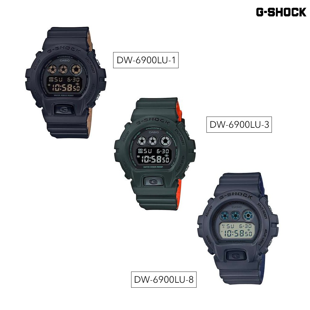 Casio G-shock DW-6900LU-1 นาฬิกาข้อมือ สายทูโทนสองสี