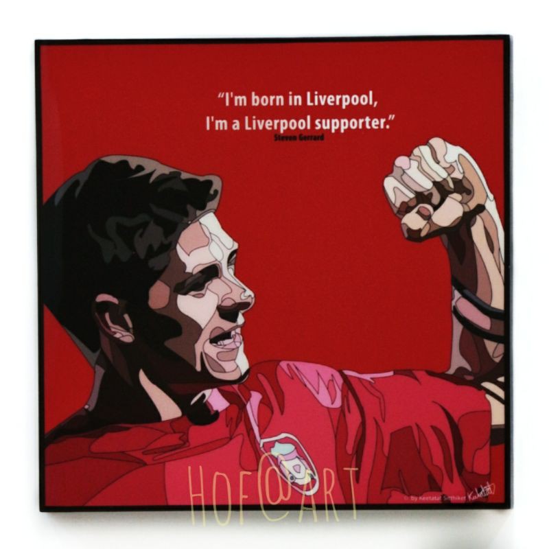 Steven Gerrard #3 สตีเวน เจอร์ราร์ด​ Liverpool ลิเวอร์พูล​ รูปภาพ​ติด​ผนัง​ pop art ฟุตบอล​ กรอบรูป​ แต่ง​บ้าน​ ของขวัญ​