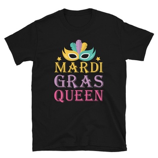 เสื้อยืด พิมพ์ลายมังงะ Mardi Gras Design Mardi Gras Queen คุณภาพสูง สําหรับผู้ชาย และผู้หญิงS-5XL