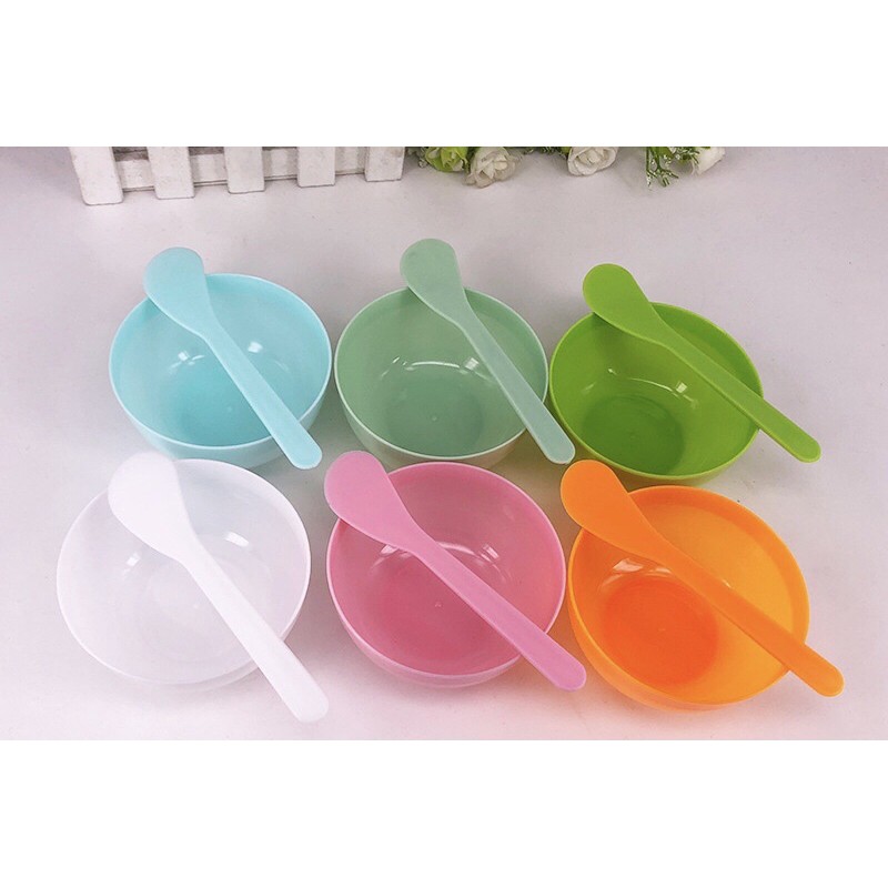 (พร้อมส่ง/มีปลายทาง) ถูกสุดๆ ถ้วยผสมมาร์ค+ช้อนไม้พาย โปรโมชั่น ถ้วยมาค