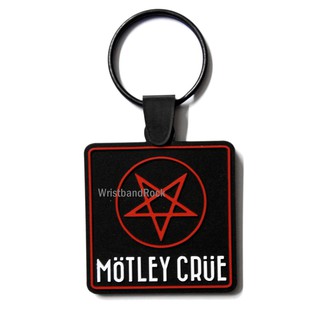 Motley Crue พวงกุญแจ ยาง เท่ๆ  มอตลีย์ครู พังค์ แทรช ร็อค ไม่เท่คืนได้ MOT329