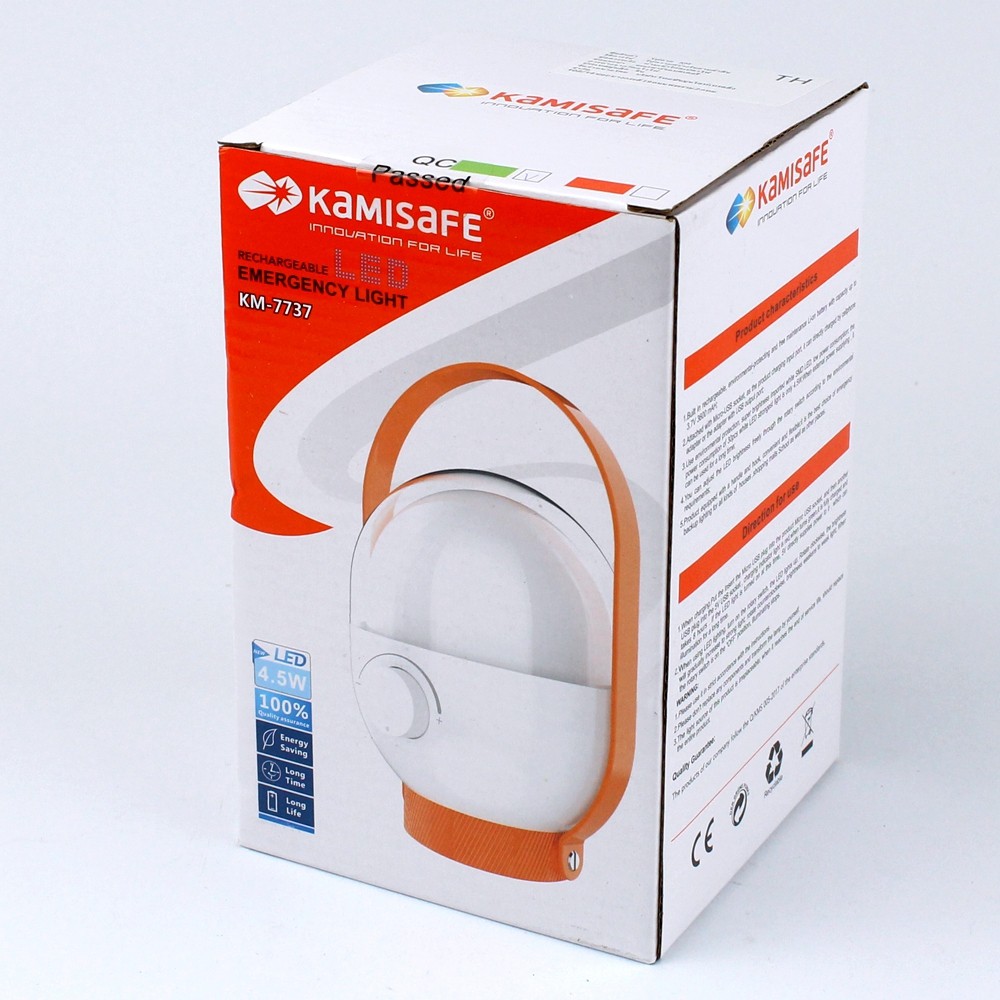 โคมไฟ LED ฉุกเฉิน KAMISAFE KM-7737 (คละสี) รุ่น KM-7737-04a-pSong ราคา ถูกที่สุด ดีลบีเคเค แกลเลอรีภาพที่ 8