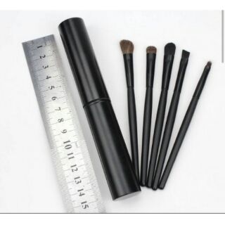 Make up brush sets -- สีดำ