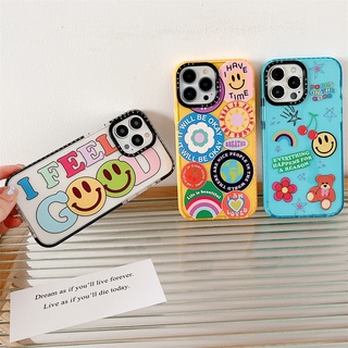 [Case Tify] เคสโทรศัพท์มือถือ TPU ใส แบบนิ่ม ลายหน้ายิ้ม กันกระแทก สําหรับ iPhone 15 14 Pro Max 12 13 Pro Max 7 8 Plus X XS Max XR 11