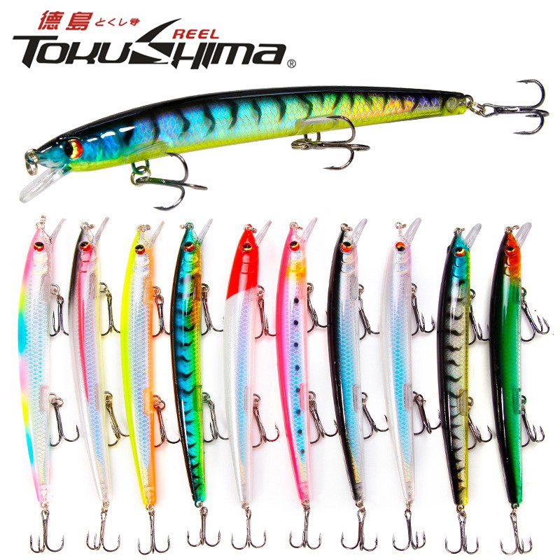 CrankBait Clouser Minnow เหยื่อปลอมพลาสติก 15.4g/13.5cm Sinking สําหรับรอกตีเหยื่อปลอม 1PCS